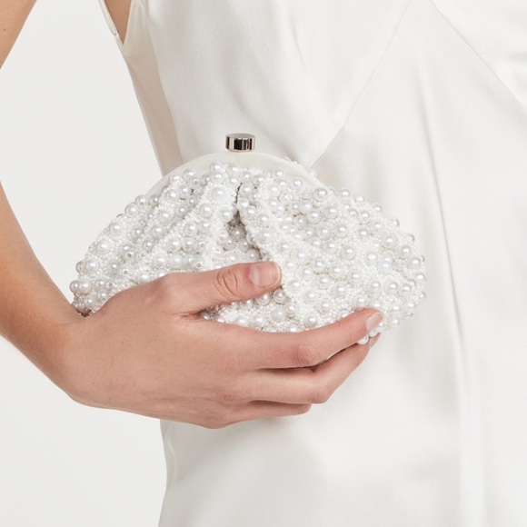 👰‍♀️NWT Santi Imitation Pearl Clutch - Picture 2 of 7